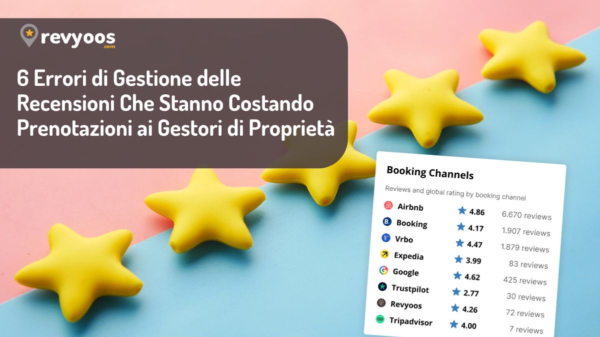 6 Errori di Gestione delle Recensioni Che Stanno Costando Prenotazioni ai Gestori di Proprietà -