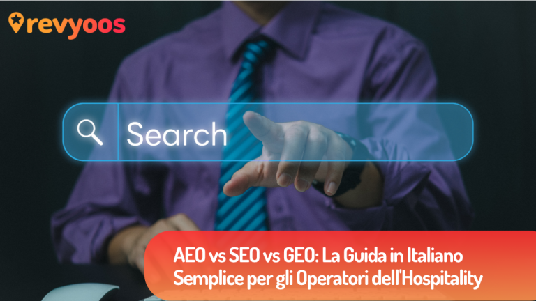 AEO vs SEO vs GEO: La Guida in Italiano Semplice per gli Operatori dell'Hospitality - Revyoos