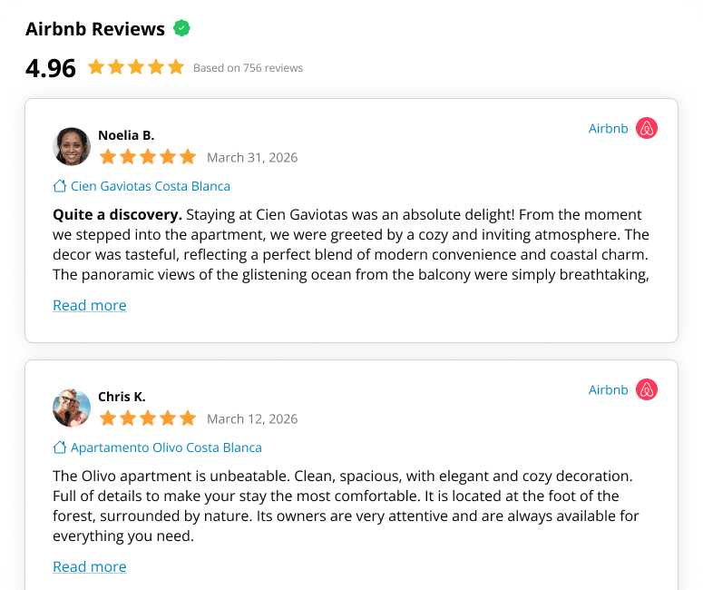 Airbnb Review Widget