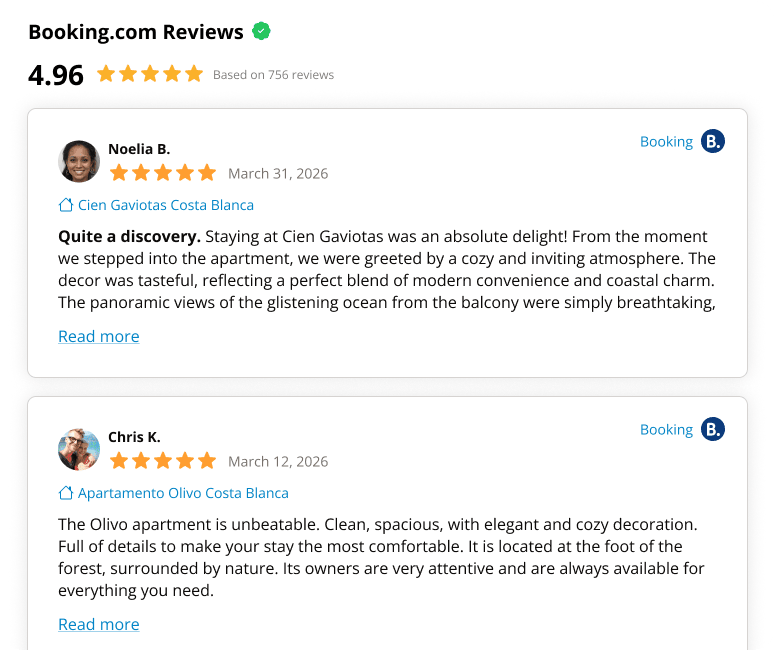 Booking.com Review Widget
