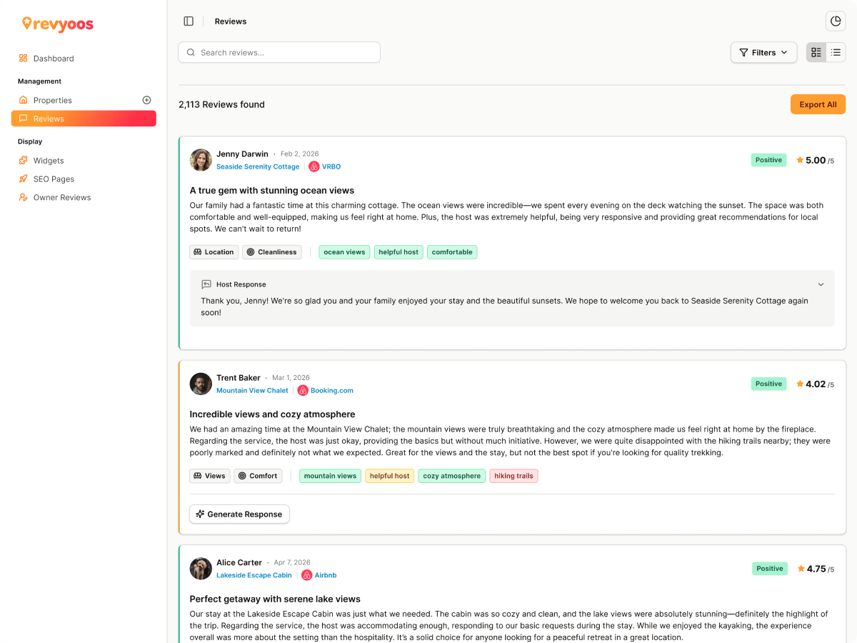 Revyoos - Centralized review management