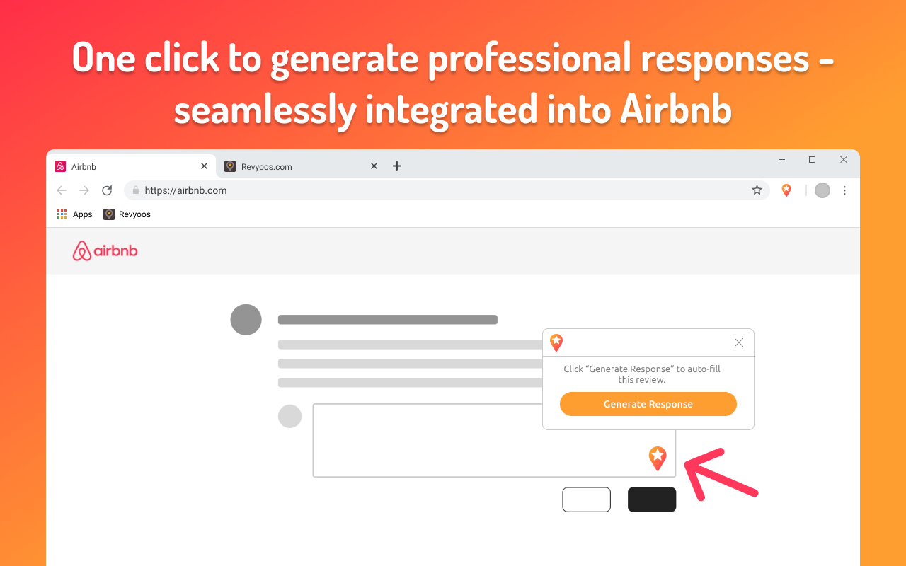 AI Review Response Extension Airbnb: Reply Instantly On-Platform - Revyoos
