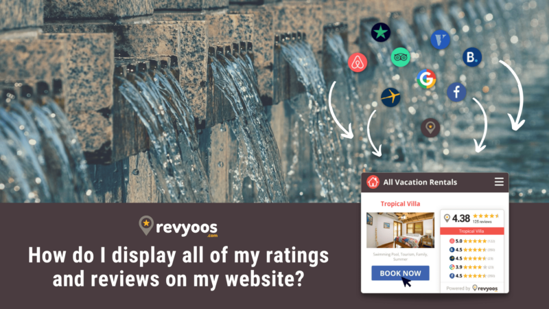 How do I display all of my ratings and reviews on my website?